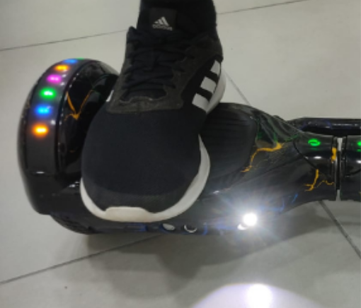 Hoverboard 6.5 (CL) Preto com Raios Coloridos