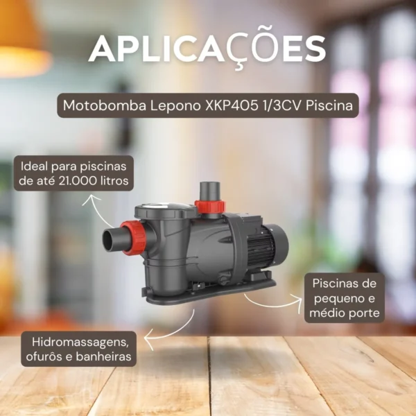 Moto Bomba Para Piscina Xkp305 - 1/4cv Lepono