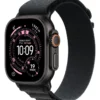 Apple Watch Ultra 3 GPS + Cellular • Caixa preta de titânio – 49 mm • Pulseira loop Alpina preta – M - Distribuidor Autorizado
