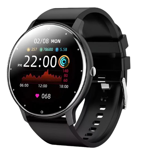 Smartwatch Relógio Smartwatch Lançamento 2024 P/ Iphone Samsung Xiaomi Preto Milanês